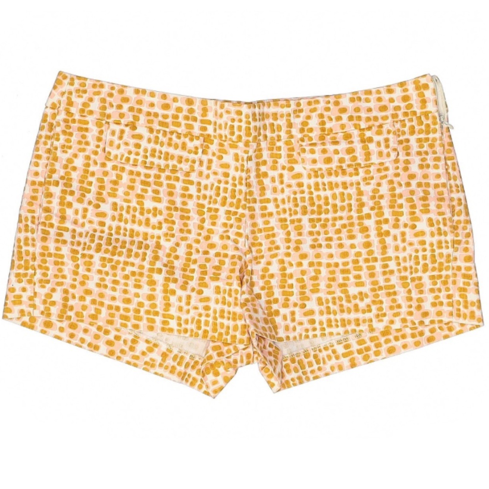 J. Crew Yellow and White Printed Women’s Shorts
